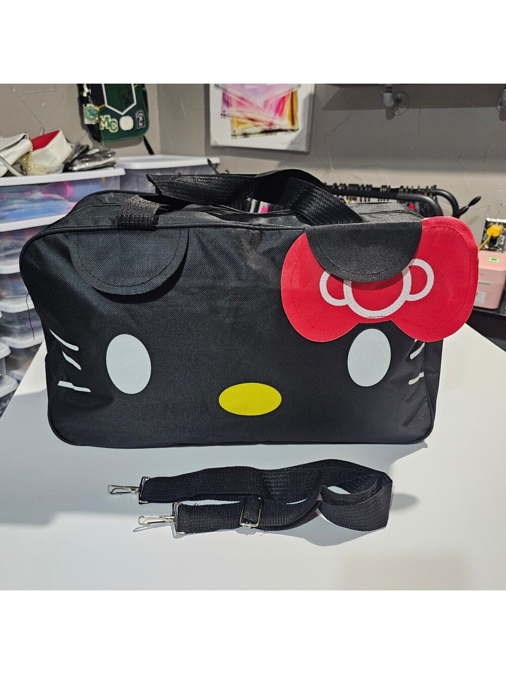 Hello Kitty Big Black Lightweight Bag